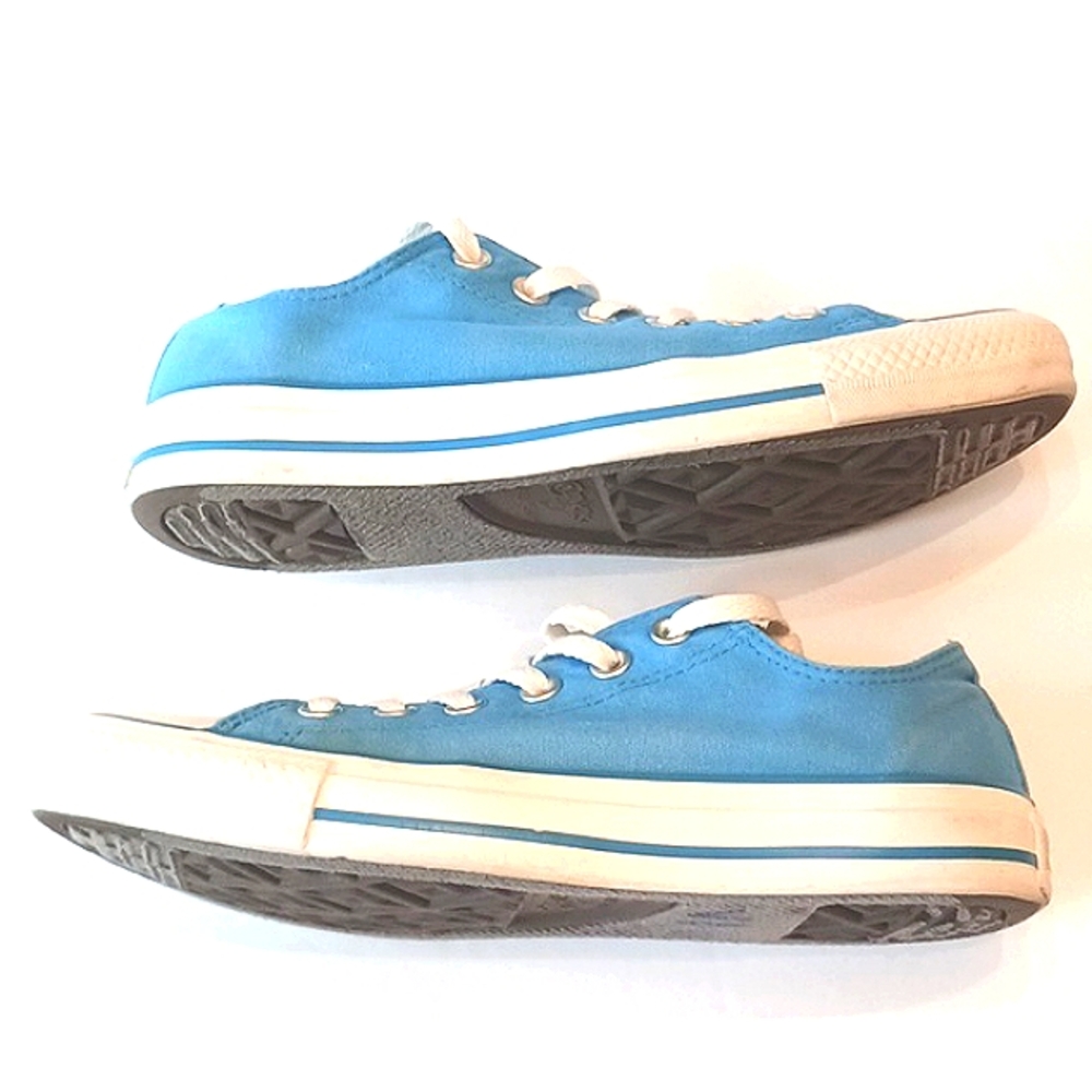 CONVERSE All Star Low Top Kids Sneakers Blue Size 6 - Picture 6 of 11